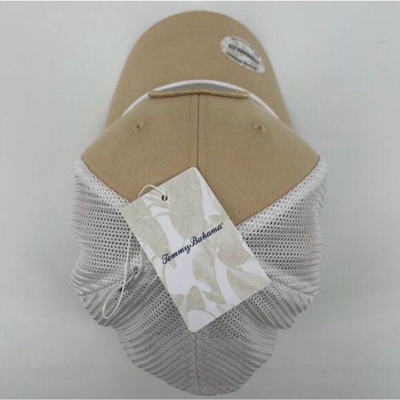 🆕Tommy Bahama Golf Club‎ Trucker Hat Beige Mesh Back Standard Fit - Picture 3 of 7